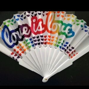 Hand Fan Love is Love